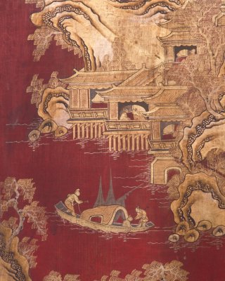 图片[4]-Red paint gold landscape book grid-China Archive